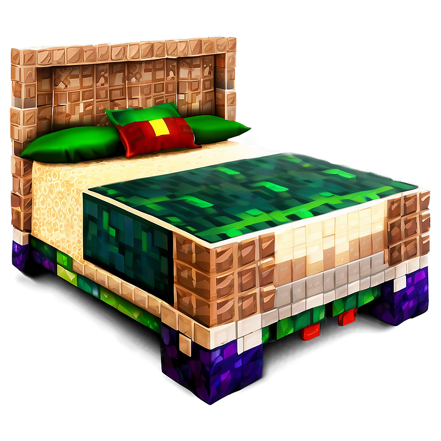 Animated Minecraft Bed Png Fvq86