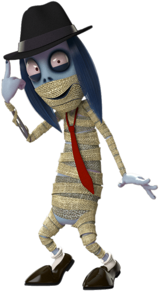 Animated Mummy Character Michael Jackson Pose