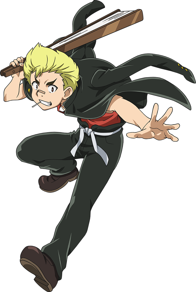 Animated Ninja Boy Action Pose