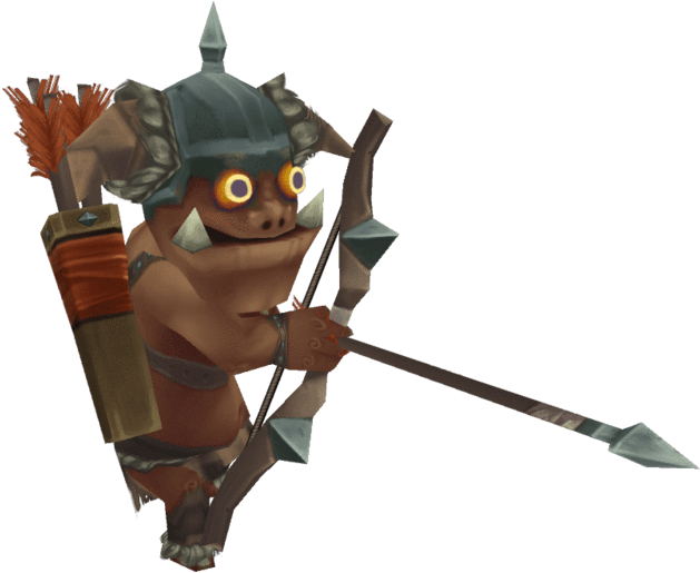 Animated Orc Archer Character