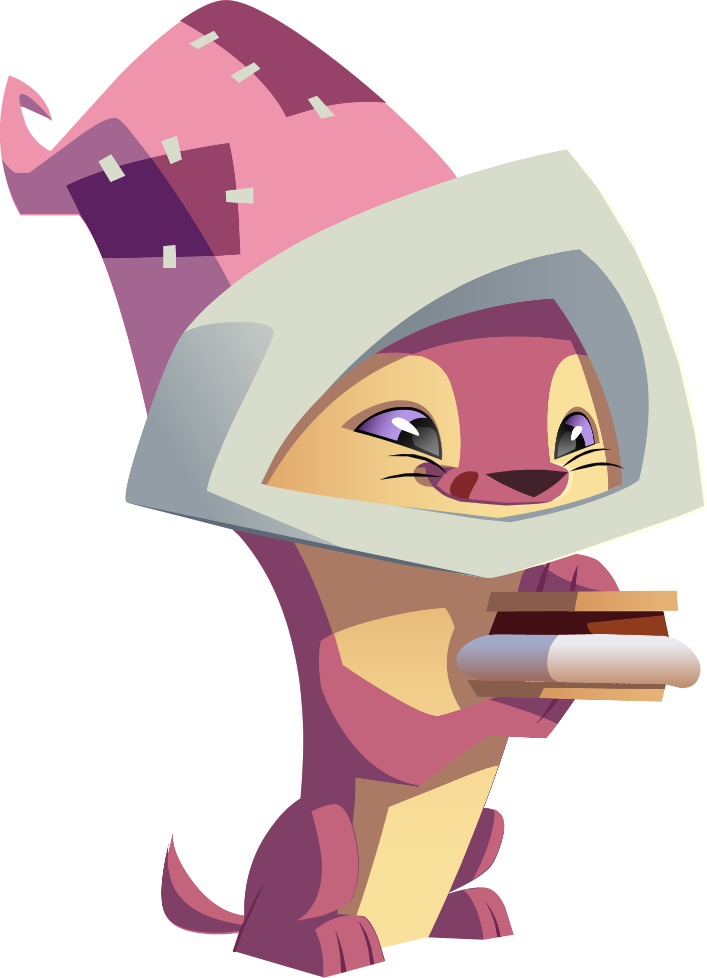 Otter With Smores - Animal Jam Otter Art, HD Png Download PNG with transparent background