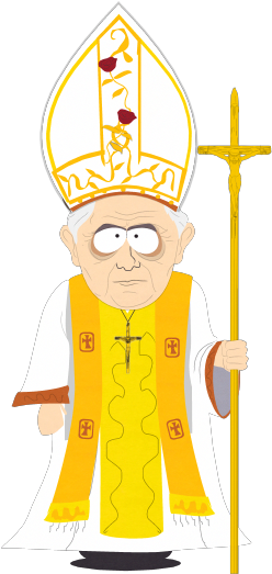 Animated Papal Figurewith Staffand Mitre