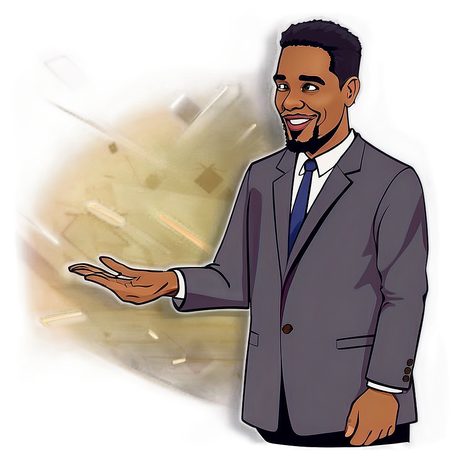 Animated Pastor Character Png 06272024