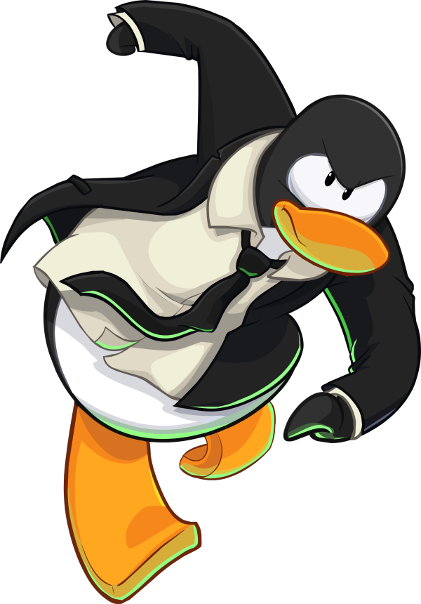 Animated Penguin Character Dancing