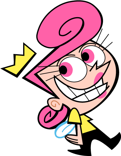 Animated Pink Haired Character Walking PNG with transparent background