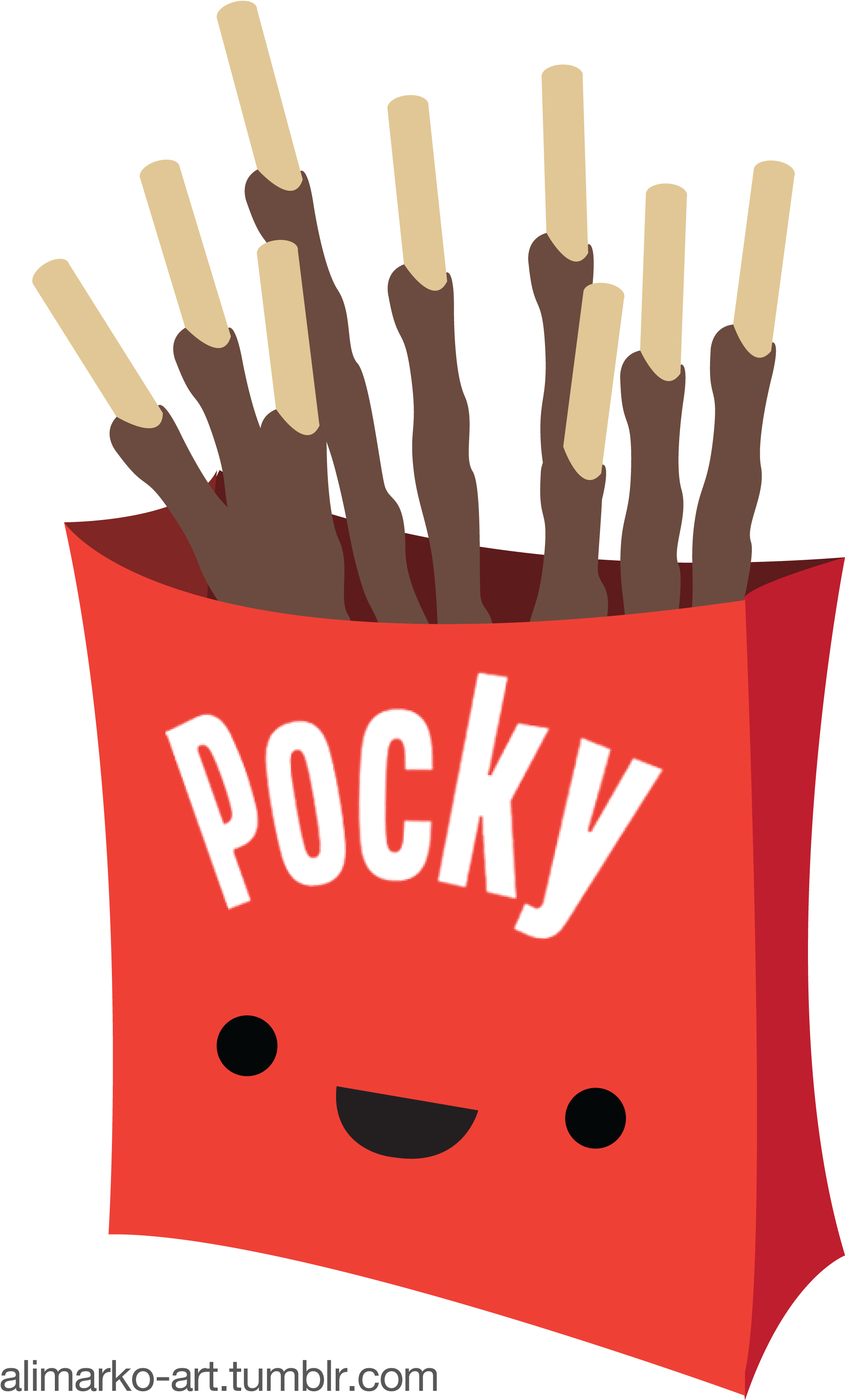 Animated Pocky Package Smiling