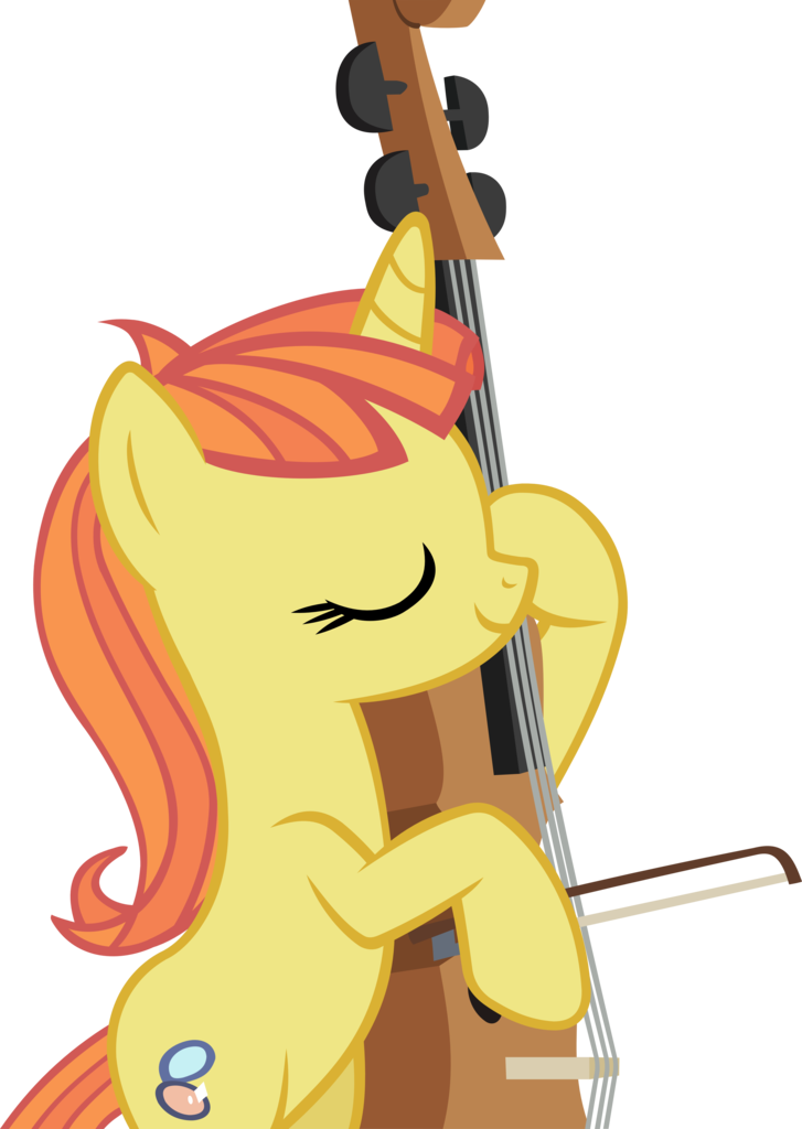 Animated Pony Playing Cello