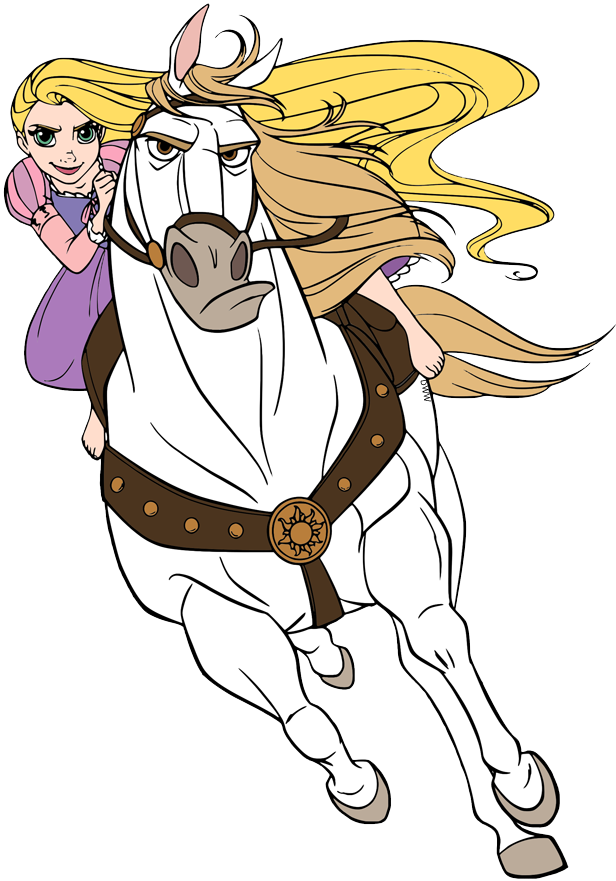 Animated Princessand Horse