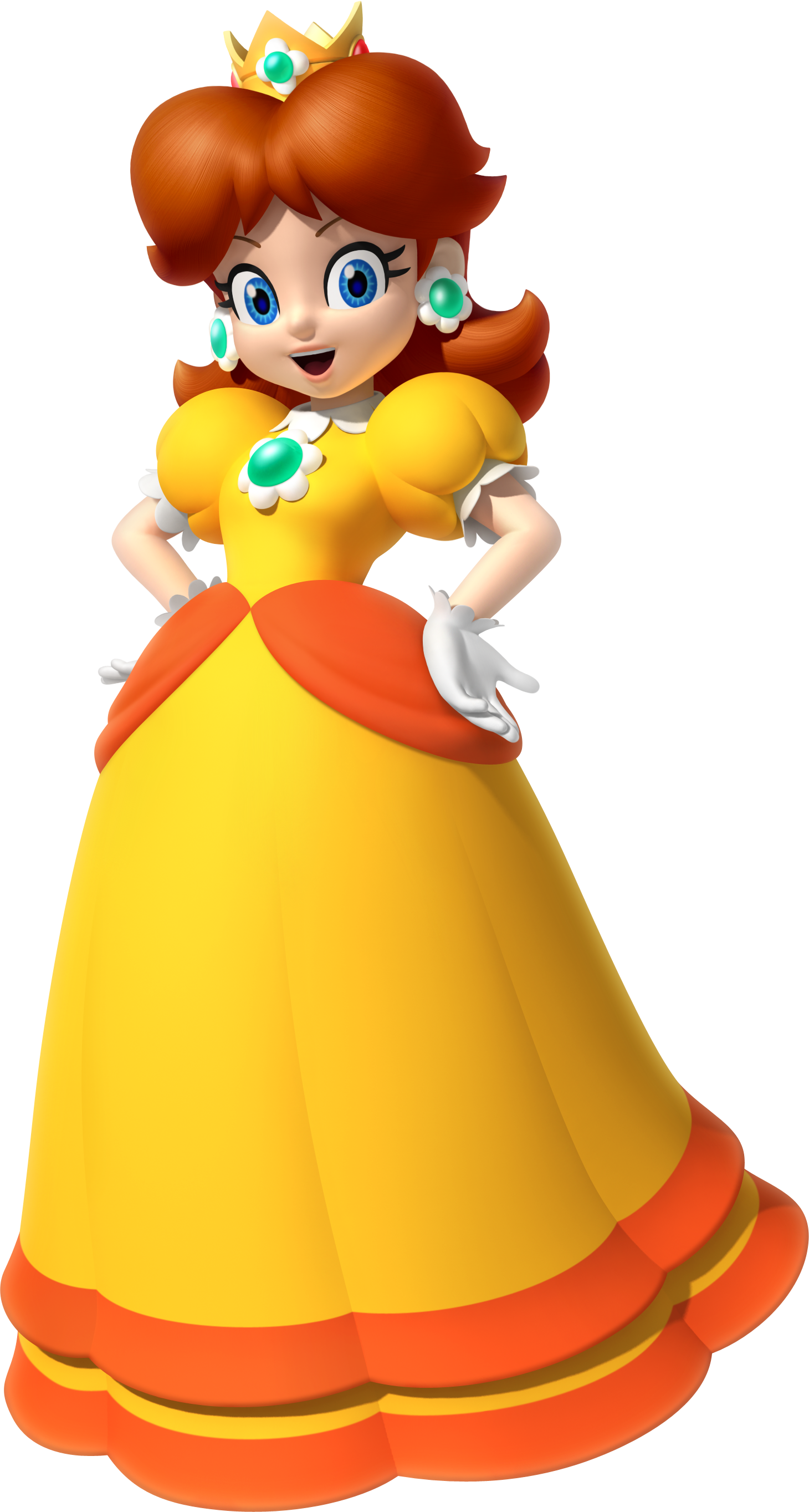 Animated Princessin Yellow Dress