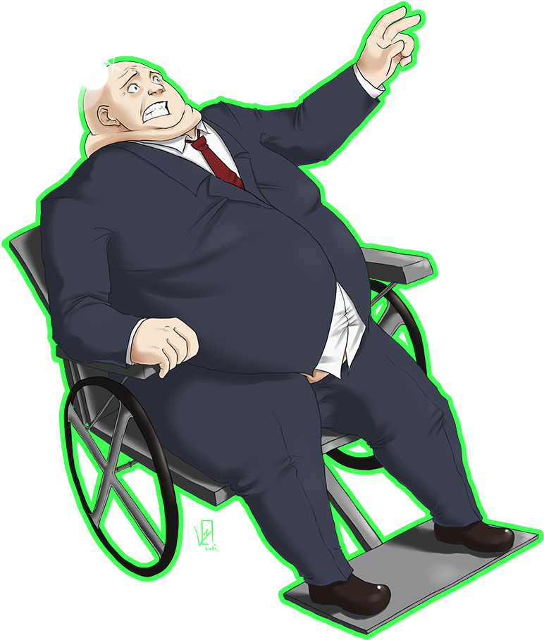 Animated Professorin Wheelchair