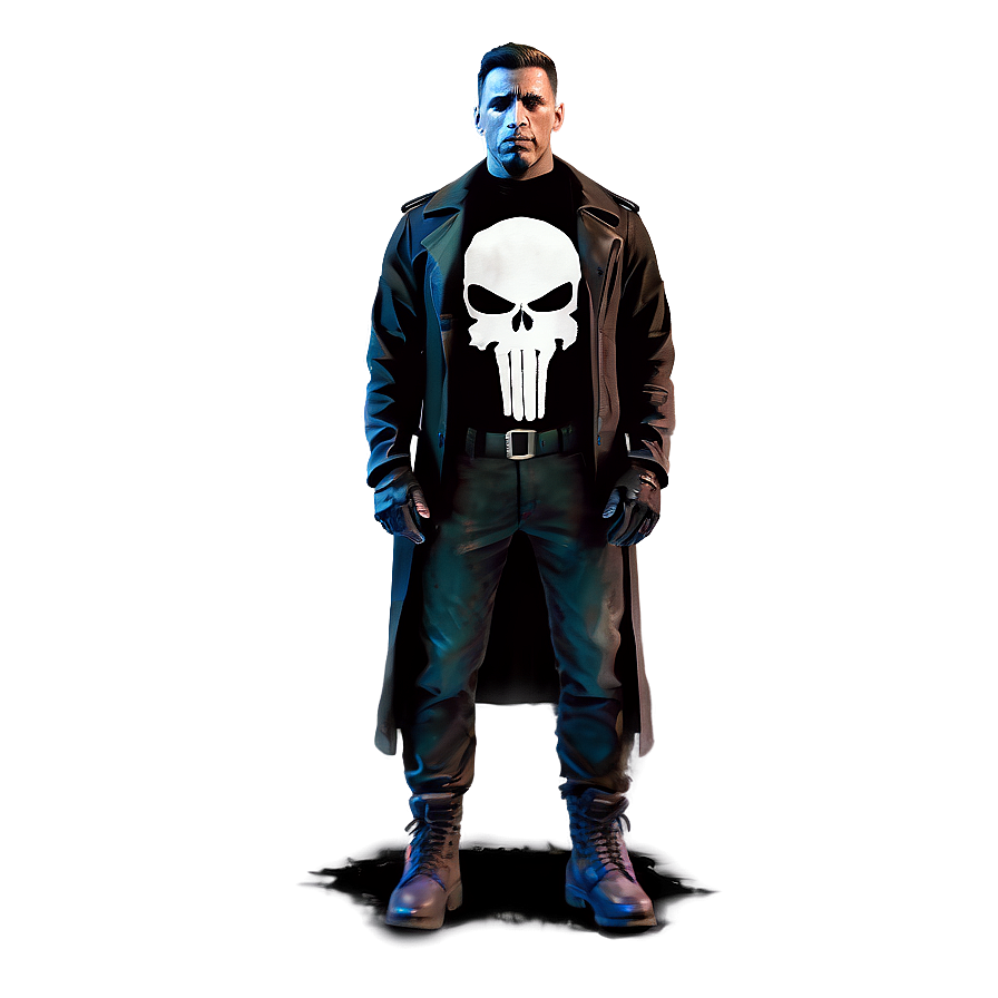 Animated Punisher Skull Character PNG 85 PNG with transparent background