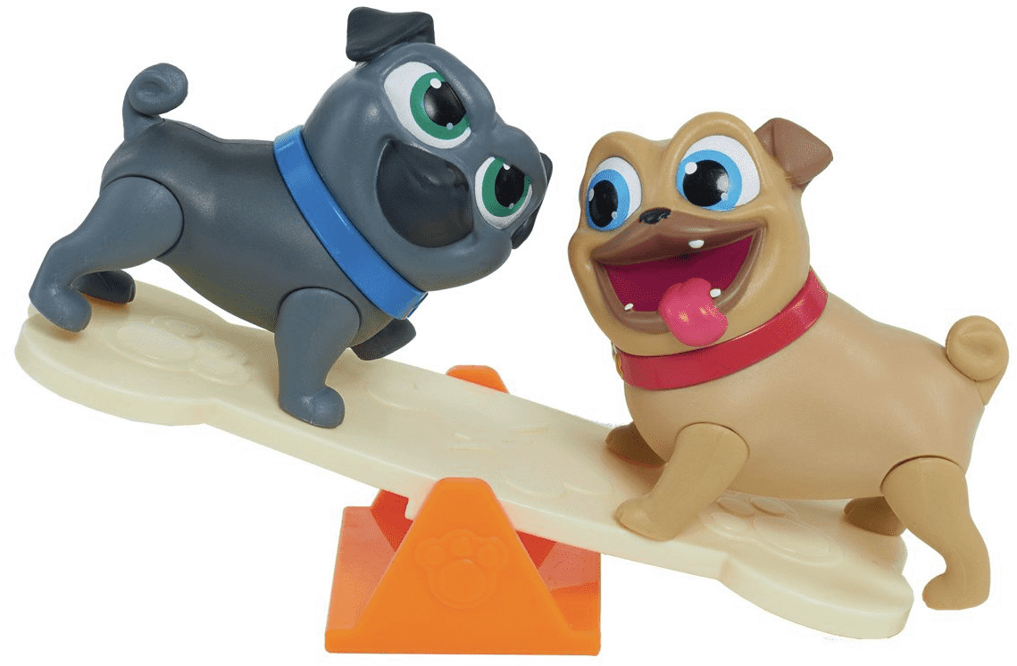 Animated Puppies On Seesaw