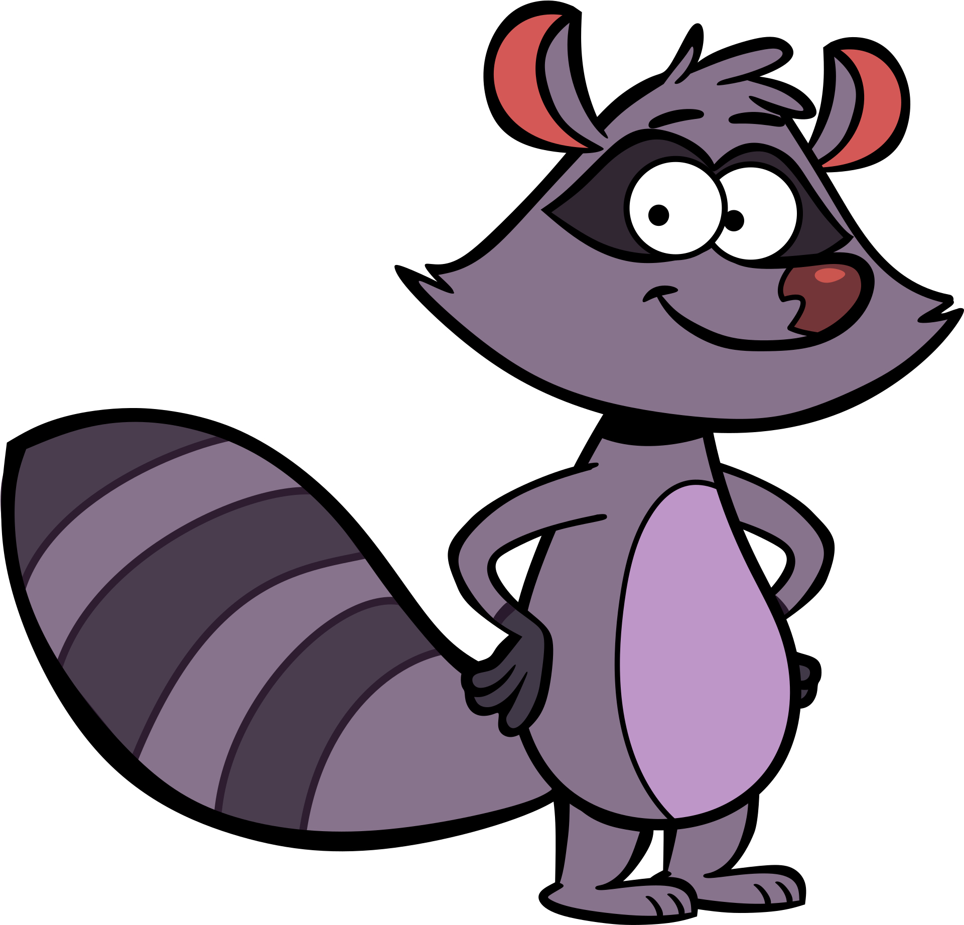 Nature Cat Raccoon Clipart , Png Download - Nature Cat Raccoon, Transparent Png PNG with transparent background