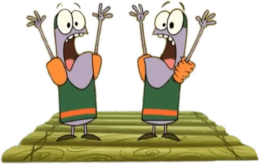 Camp Lazlo Characters Chip And Skip On A Raft - Chip And Skip, HD Png Download PNG with transparent background