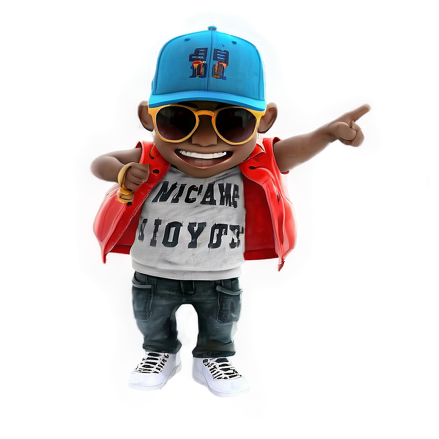 Animated Rapper Character PNG 06112024 PNG with transparent background