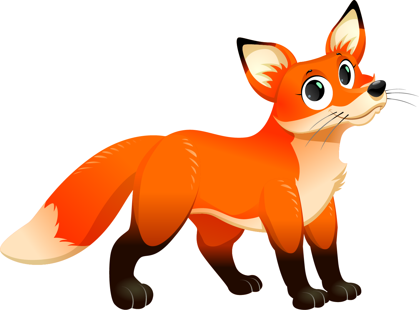 Animated Red Fox Illustration