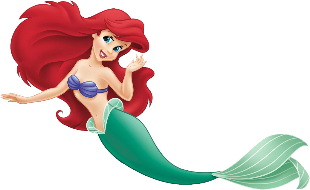 Animated Red Haired Mermaid