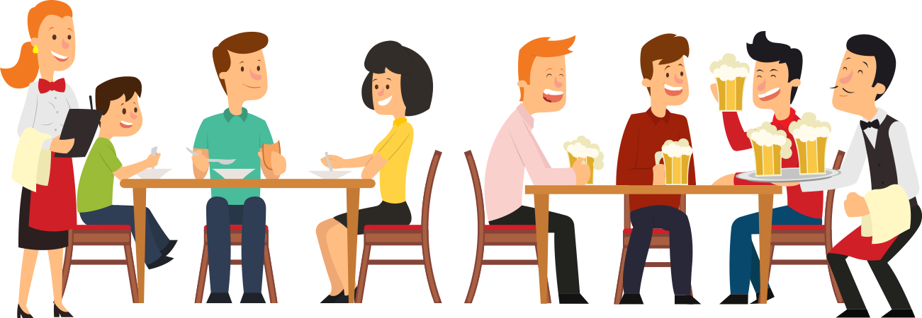 Transparent Restaurant Clipart Black And White - Restaurant Clipart Png, Png Download PNG with transparent background