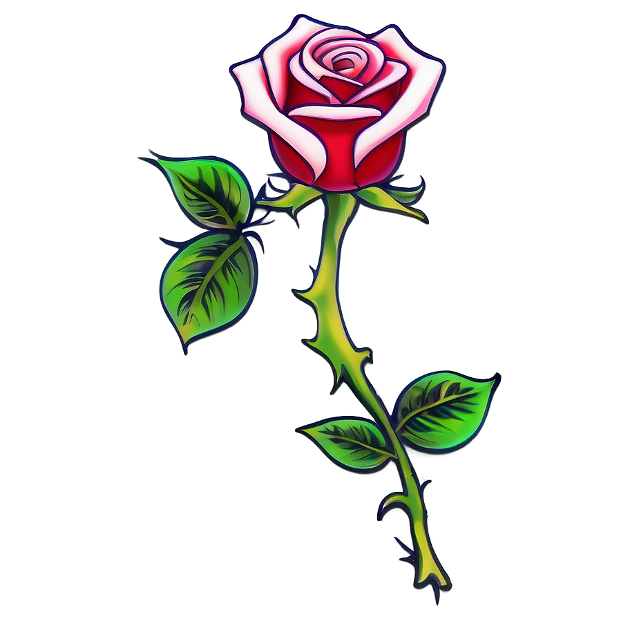 Animated Rose Tattoo Blueprint Png 94