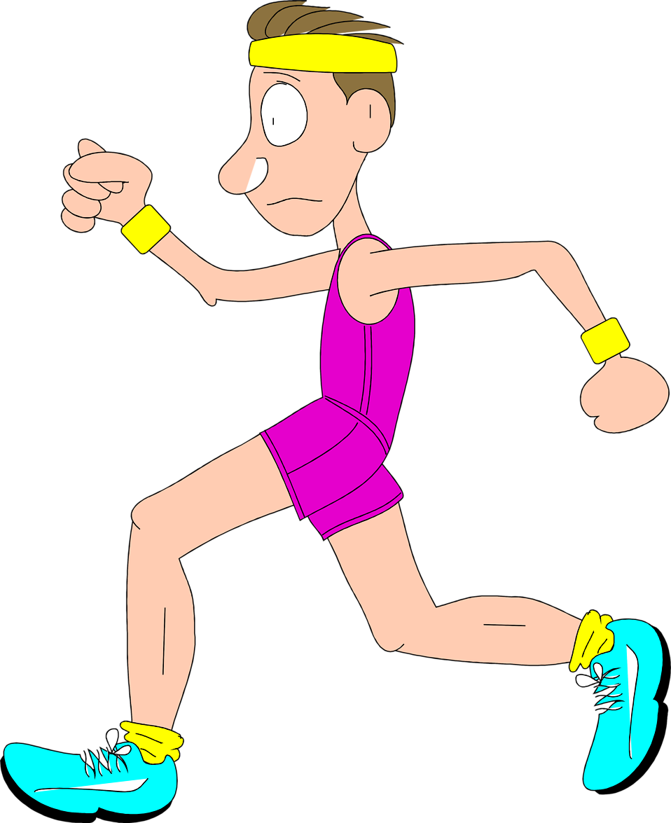 Free Clip Art Of Person Running Clipart Man - Run Clipart Transparent Background PNG with transparent background