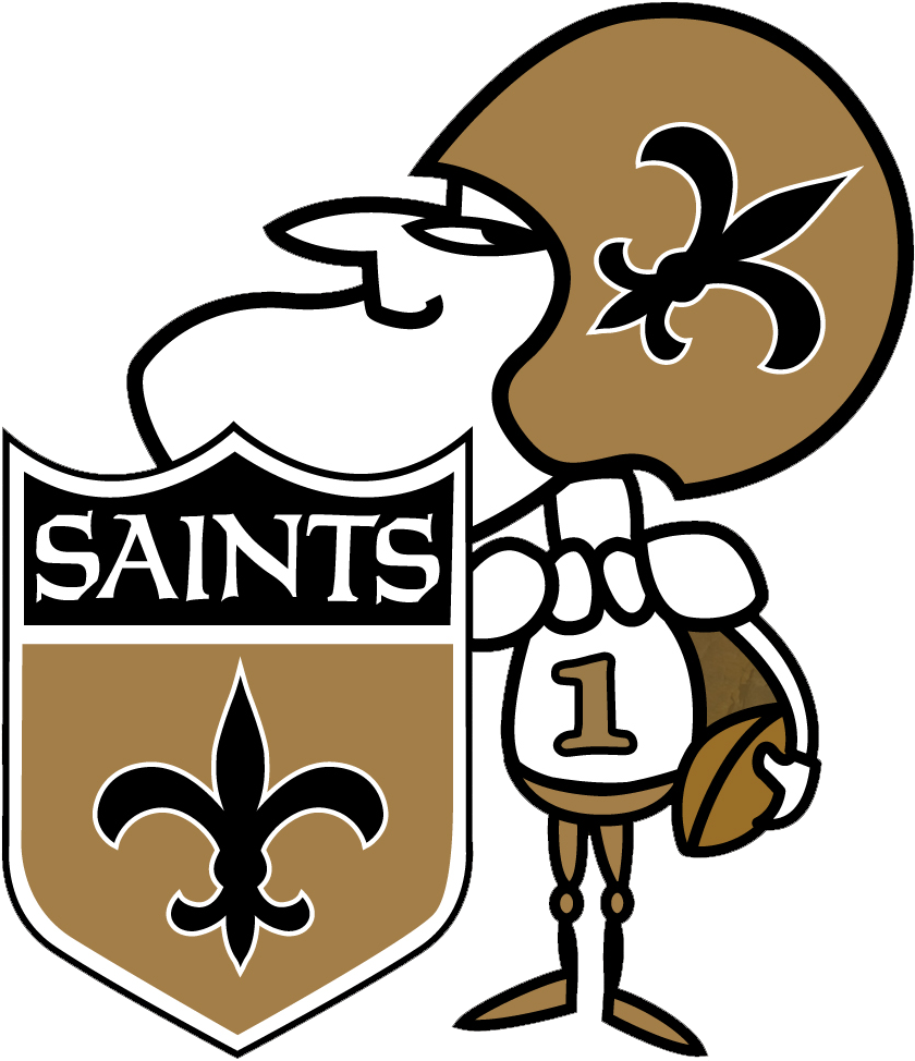 Animated Saints Mascot Logo