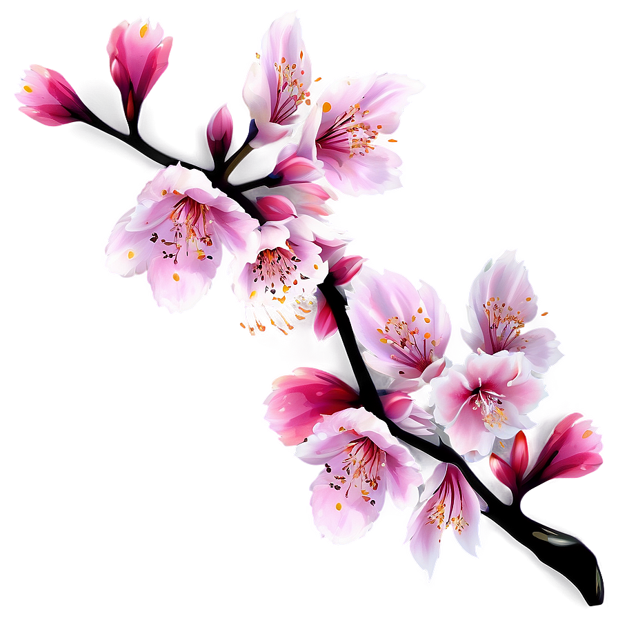 Animated Sakura Flower PNG 30 PNG image with a transparent background, free high-resolution download