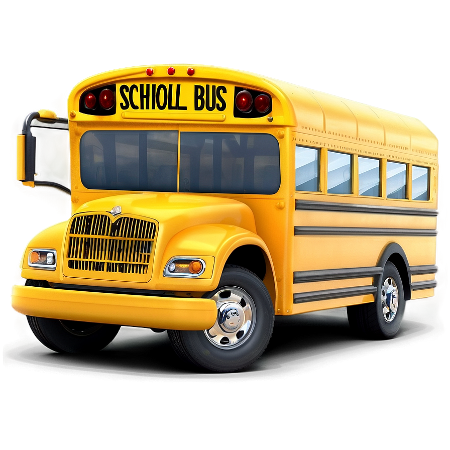 Animated School Bus Characters Png Rsy41