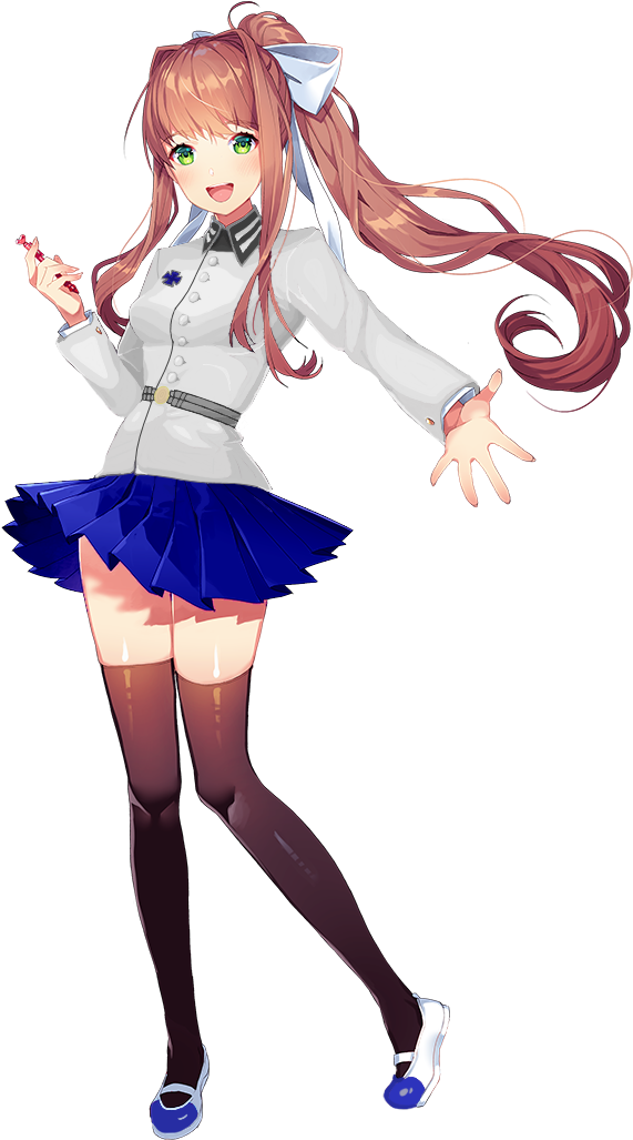 Doki Doki Literature Club Monika, HD Png Download PNG with transparent background