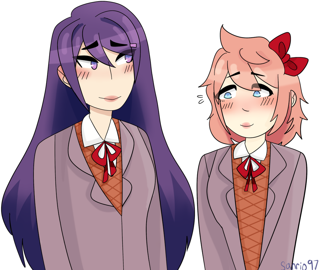 Animated Schoolgirls Blushing