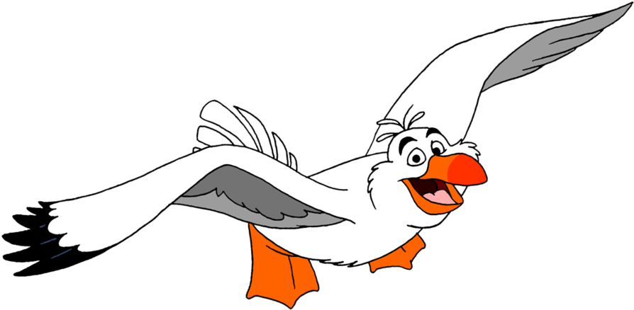 Seagull Clip Art Tumundografico - Little Mermaid Characters Png, Transparent Png PNG with transparent background