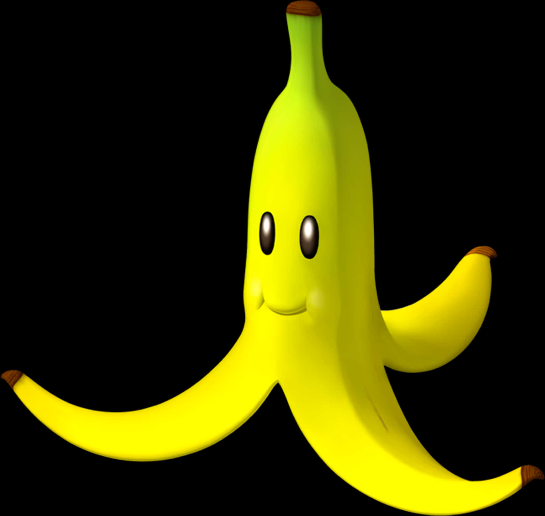 Animated Smiling Banana Character