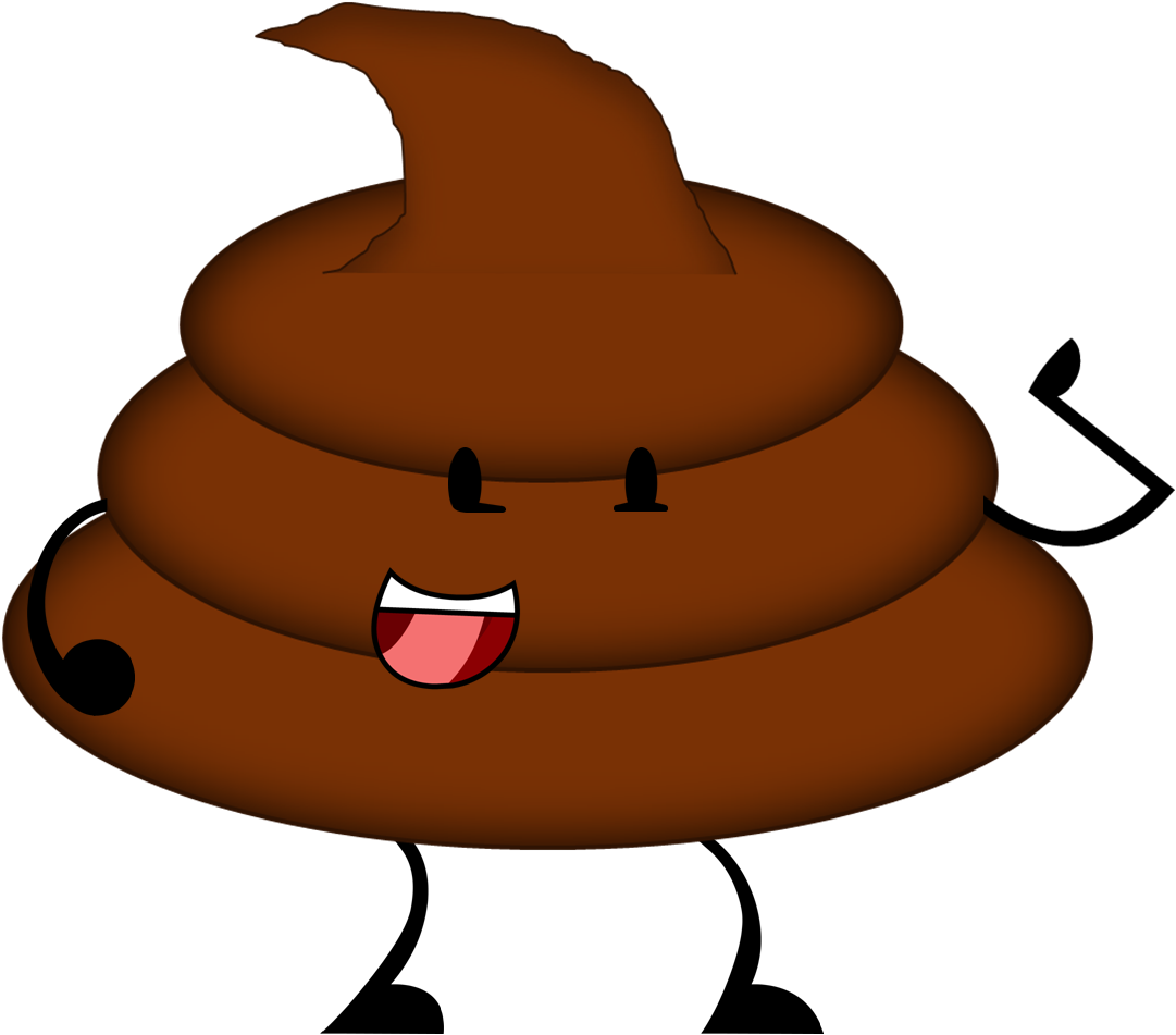 Animated Smiling Poop Emoji PNG with transparent background