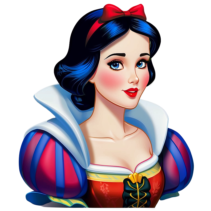 Animated Snow White Portrait PNG dxp91 PNG with transparent background