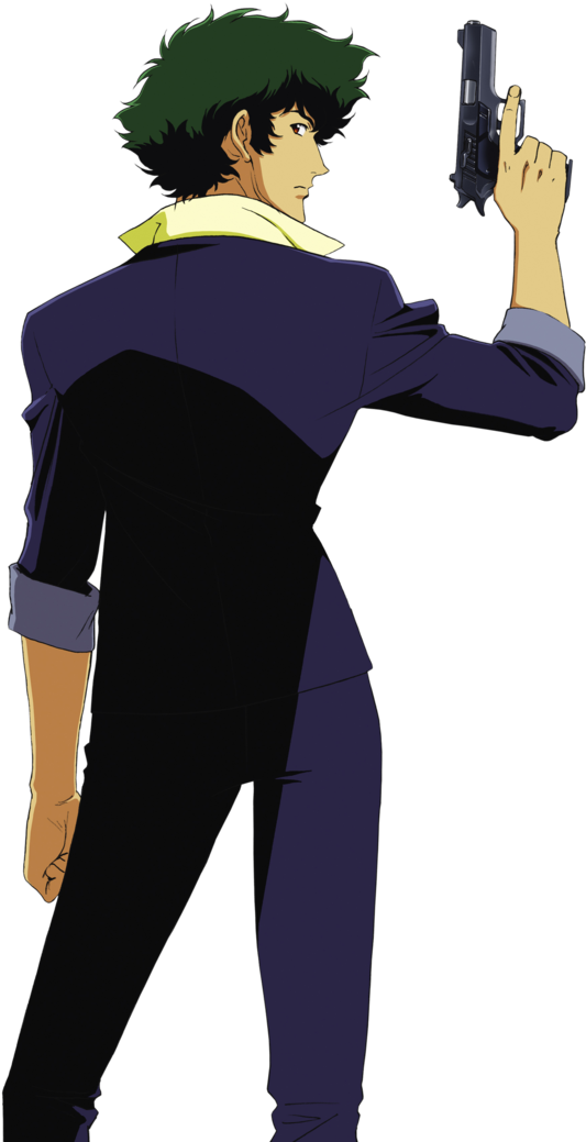 Animated Space Cowboy With Gun PNG with transparent background