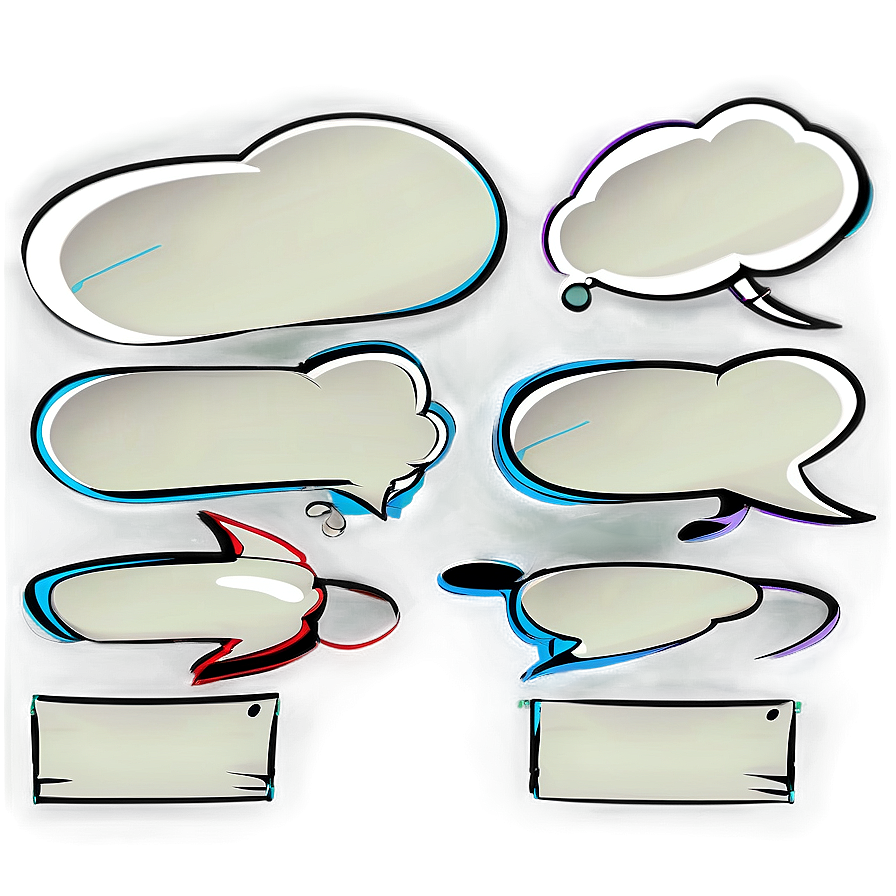 "Animated Speech Bubble PNG Assets" 52 PNG image with a transparent background, free high-resolution download