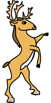 Animated Standing Deer Graphic