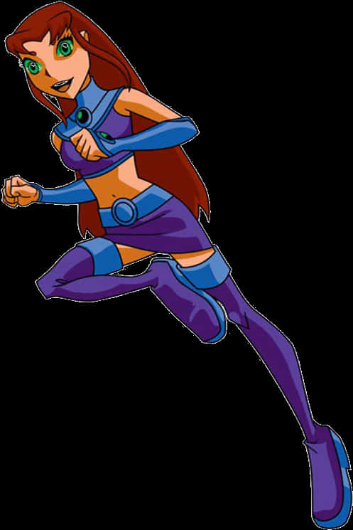 Animated Starfire Action Pose