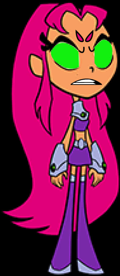 Animated Starfire Character Expression