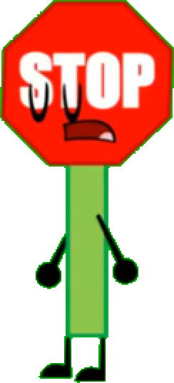 Animated Stop Sign Character