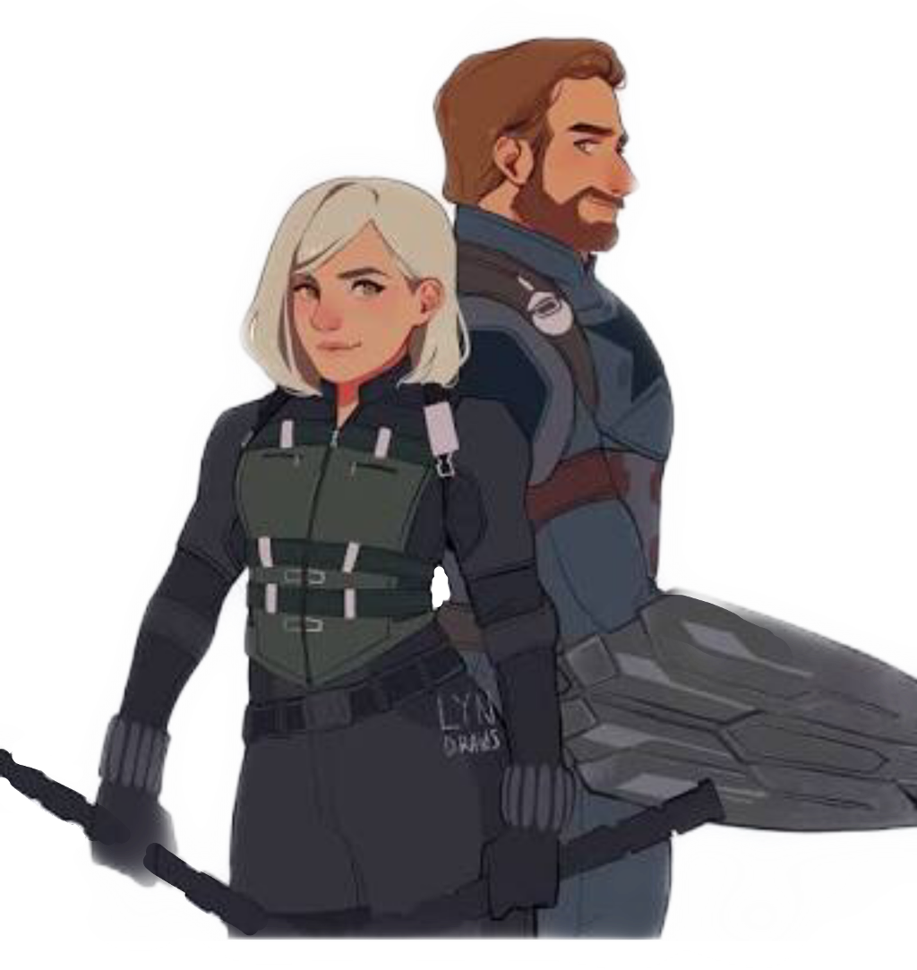 Transparent Black Widow Marvel Png - Capitan America Y Black Widow, Png Download PNG with transparent background