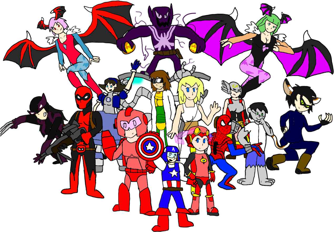 Animated_ Superheroes_ And_ Characters_ Gathering