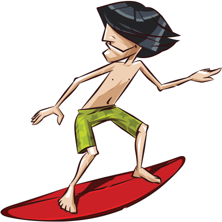 Cartoon Surfing Royalty-free - Cartoon Surfer Png, Transparent Png PNG with transparent background