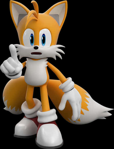 Animated Tails Character Pose