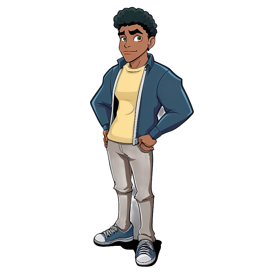 Animated Teen Character Standing Pose