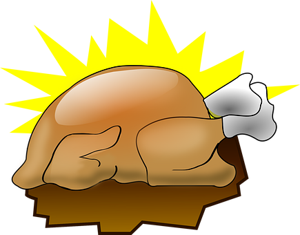 Animated Turkeywith Sunburst Effect