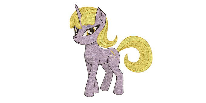 Animated Unicorn Character PNG with transparent background