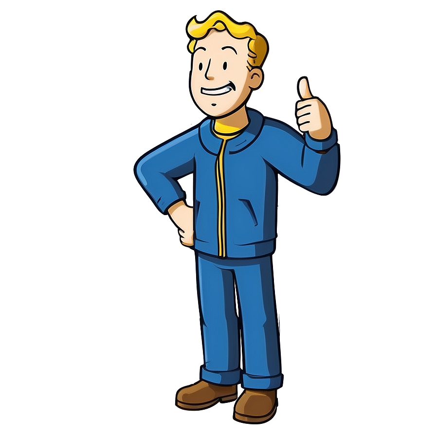 Animated Vault Boy Artwork Png 06202024