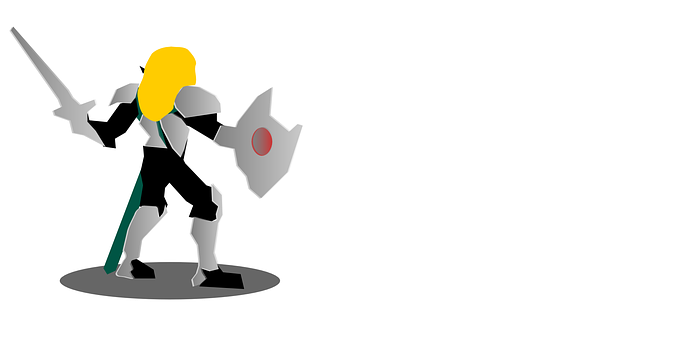 Animated Warrior Readyfor Battle PNG with transparent background