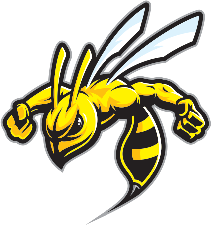 Animated Wasp Mascot PNG image with a transparent background, free high-resolution download