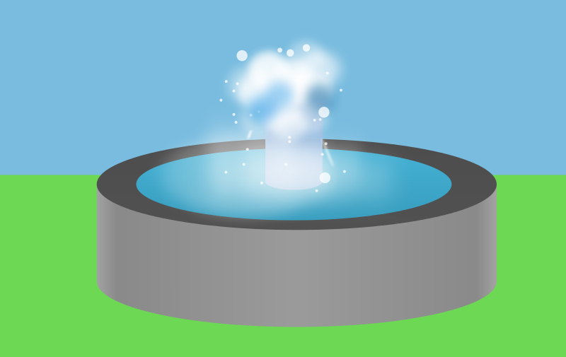 Animated Water Fountain Splash